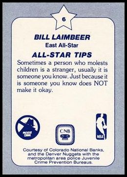 1984 Star All Star Game Denver Police